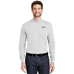 MEN'S PORT AUTHORITY INTERLOCK KNIT MOCK