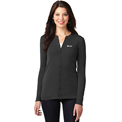 LADIES' PORT AUTHORITY BUTTON UP CARDIGAN