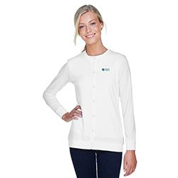 DEVON & JONES LADIES PERFECT FIT RIBBON CARDIGAN